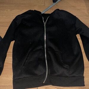 Black Zip-Up Hoodie